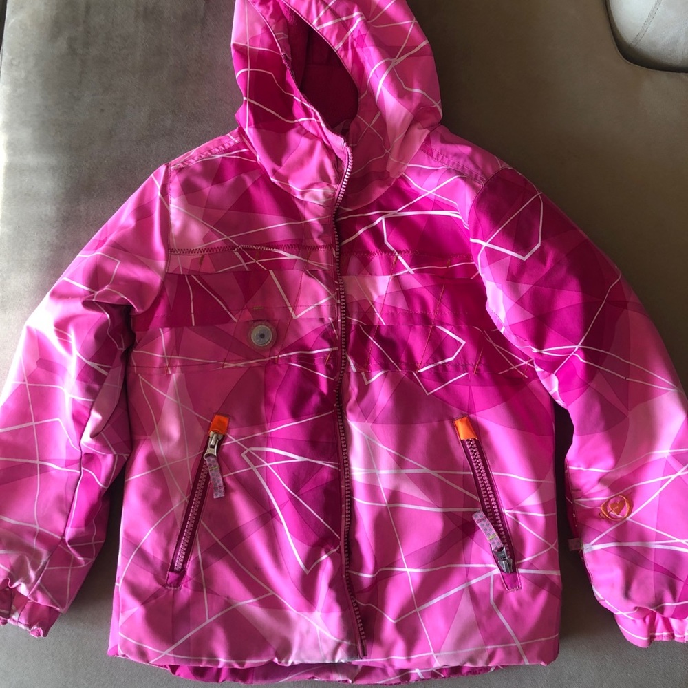 Pink Obermeyer girls winter coat size 6